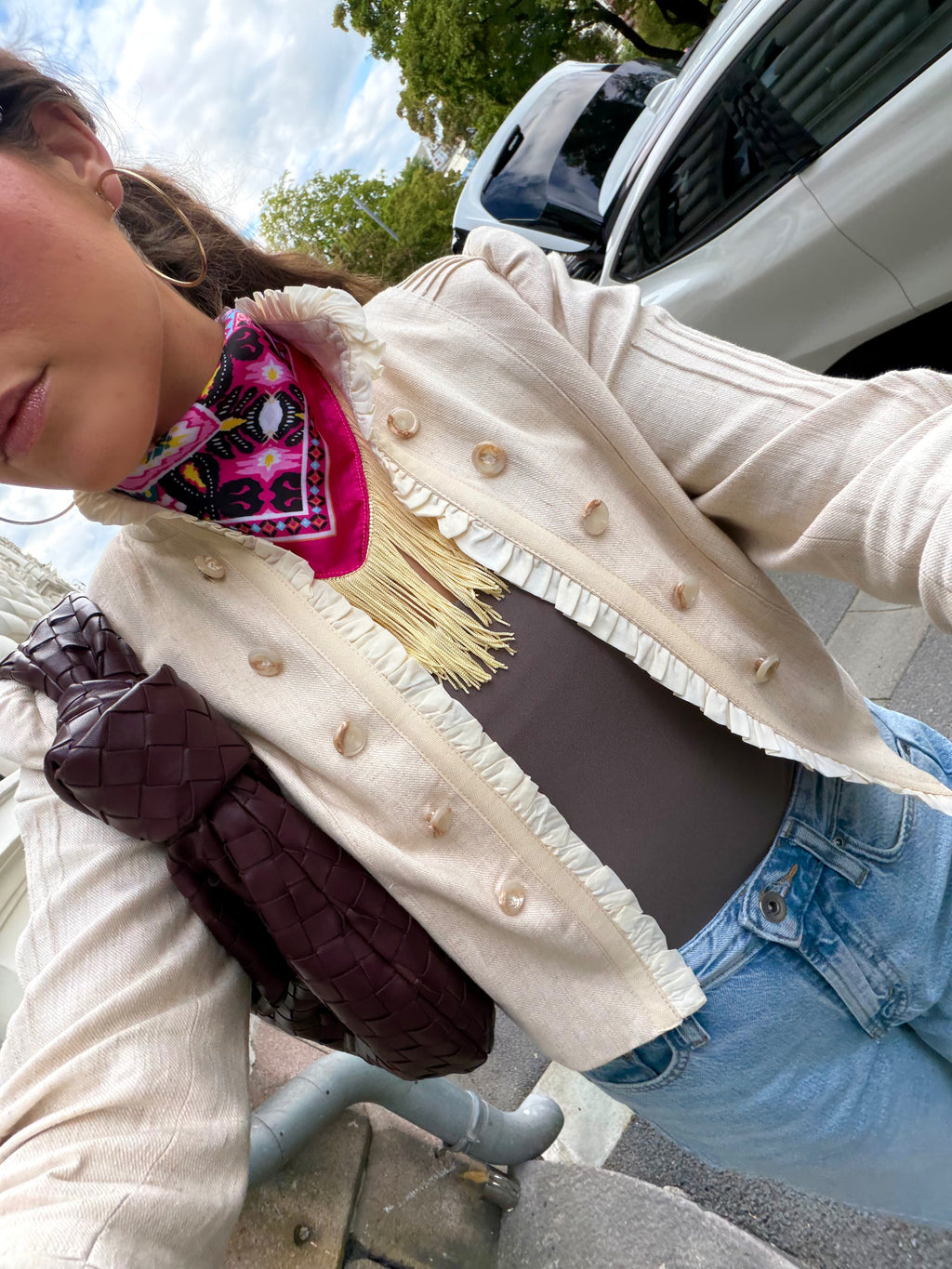 Buganvilla limón scarf