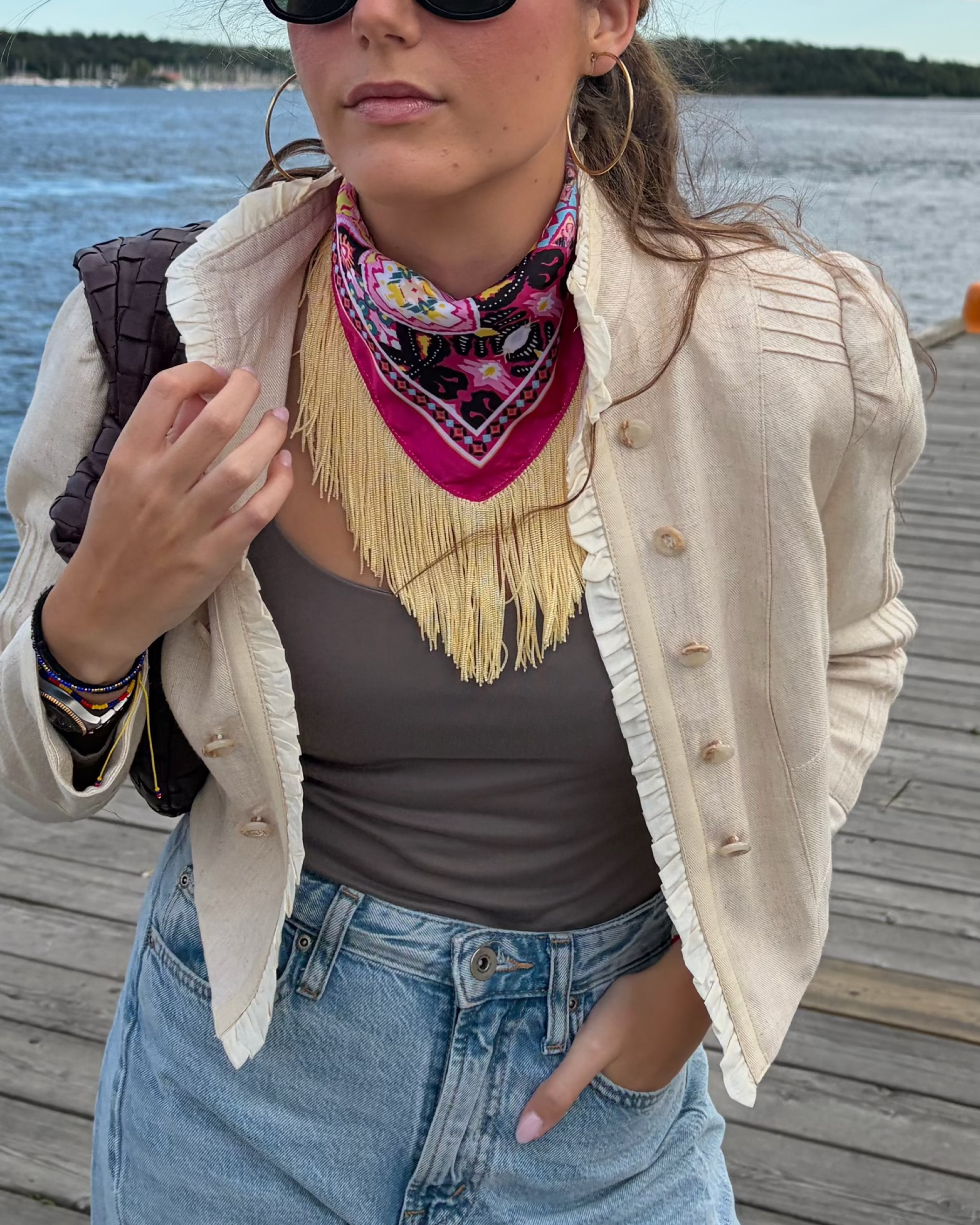 Buganvilla limón scarf