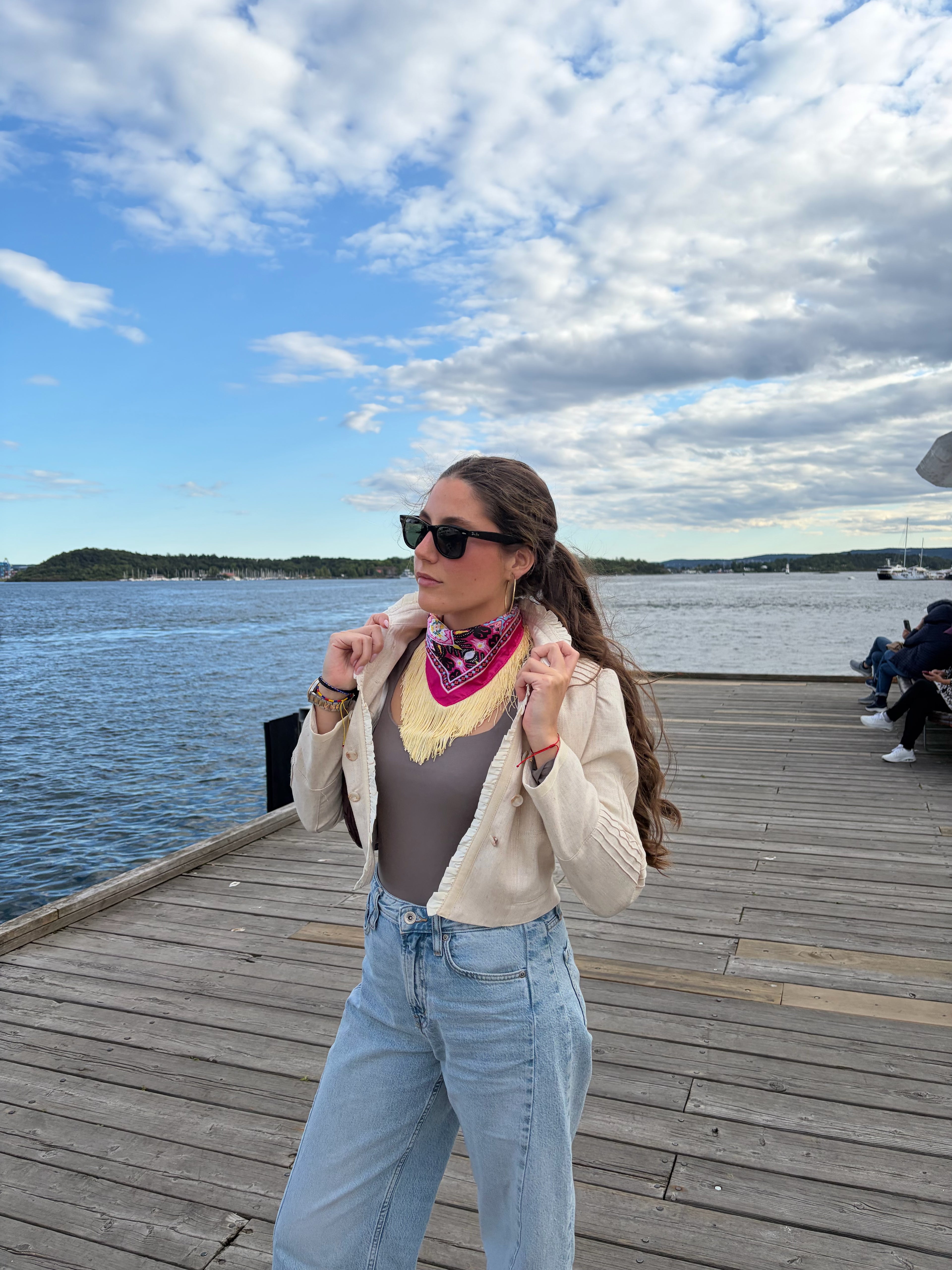 Buganvilla limón scarf