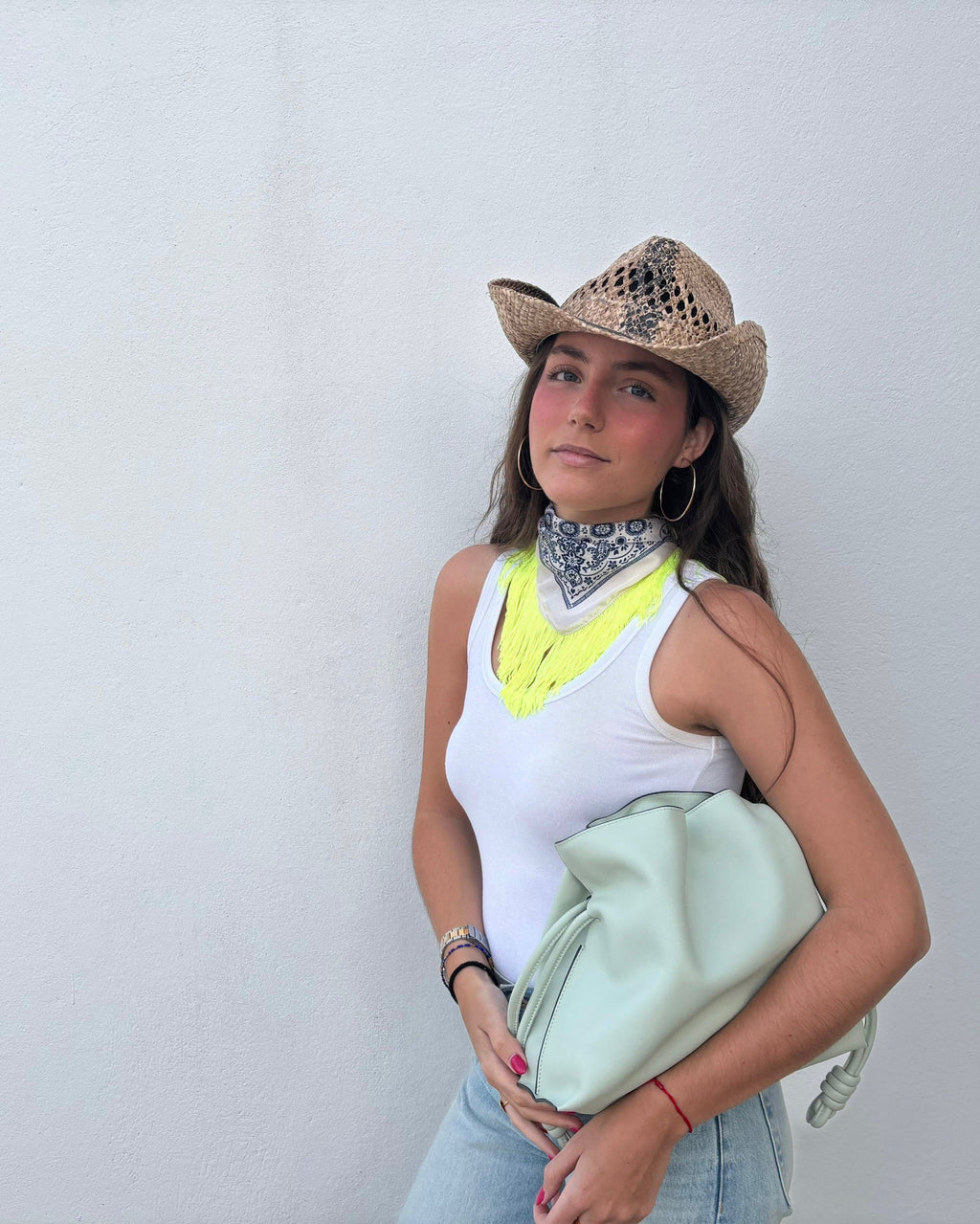 Neon summer scarf