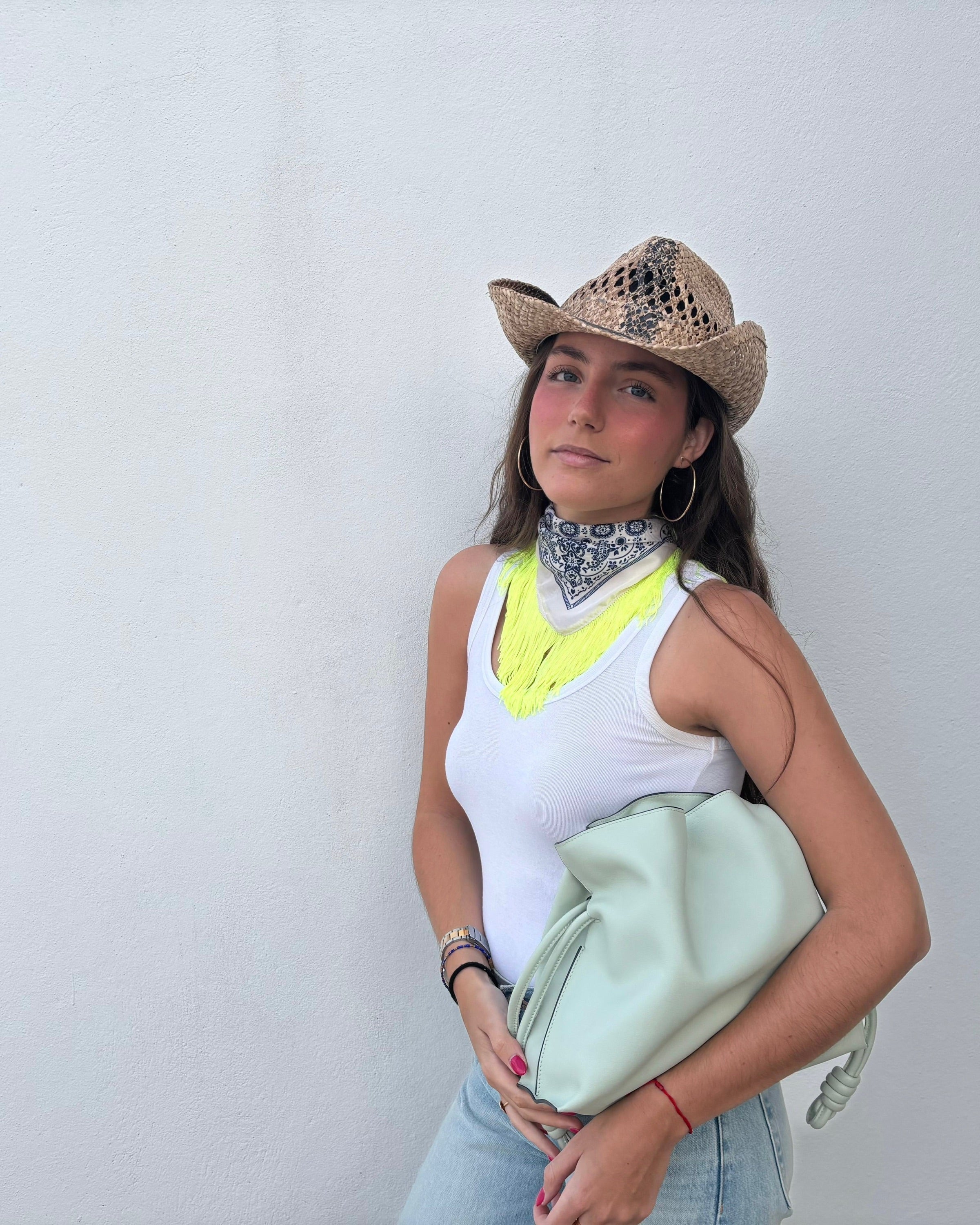 Neon summer scarf