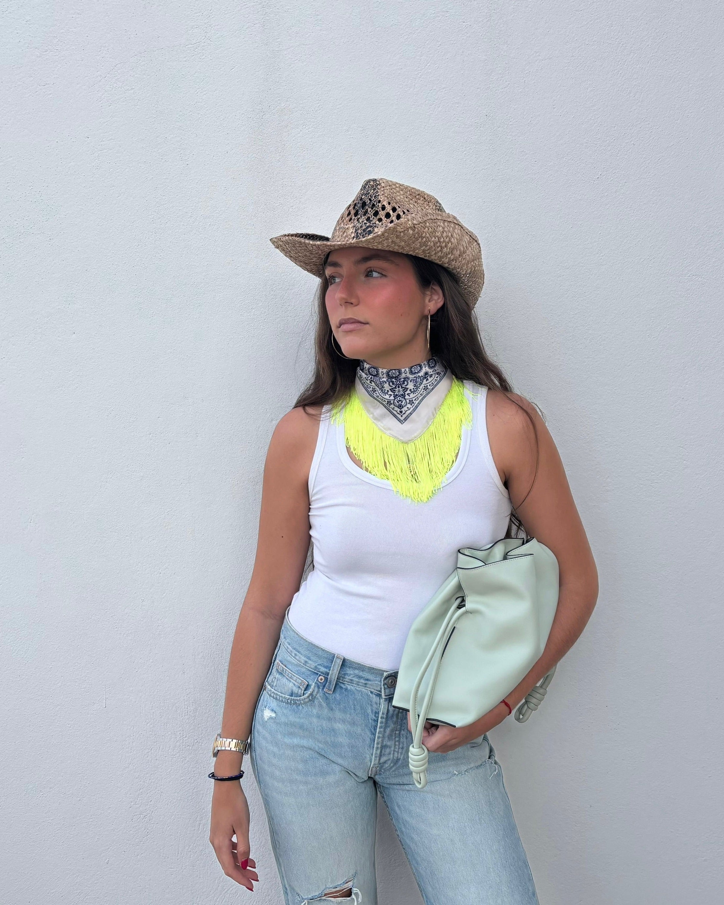 Neon summer scarf